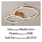 Lustre Chambre Ado — 3 anneaux 30 40 50cm
