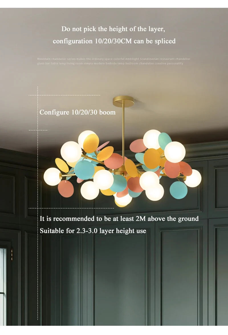 Lustre Araignée Design — Moderne — 10 ampoules blanc