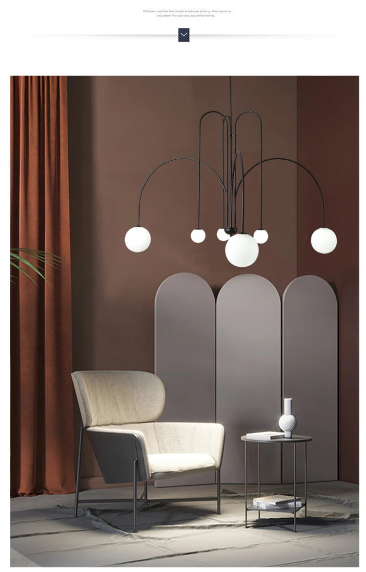 Lustre Contemporain — Plafonnier Boule Moderne