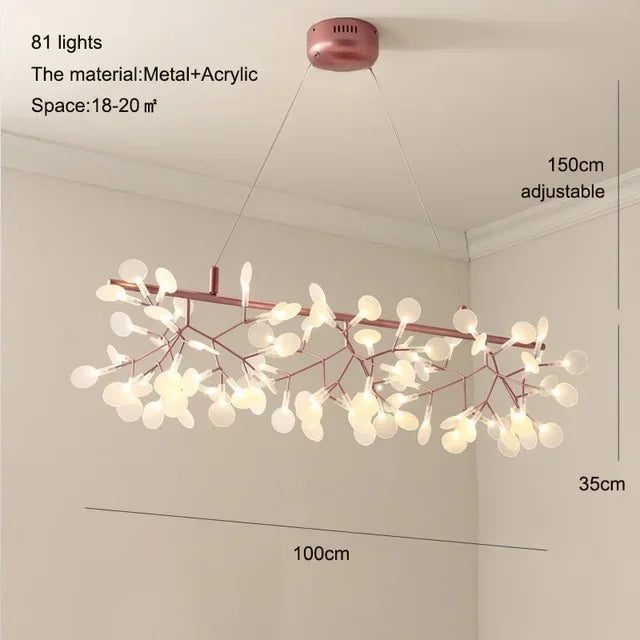 Lustre LED Salon — Métal