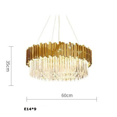 Lustre Cristal Design — Moderne — Oval 150cm