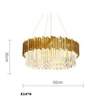 Lustre Cristal Design — Moderne — Oval 150cm