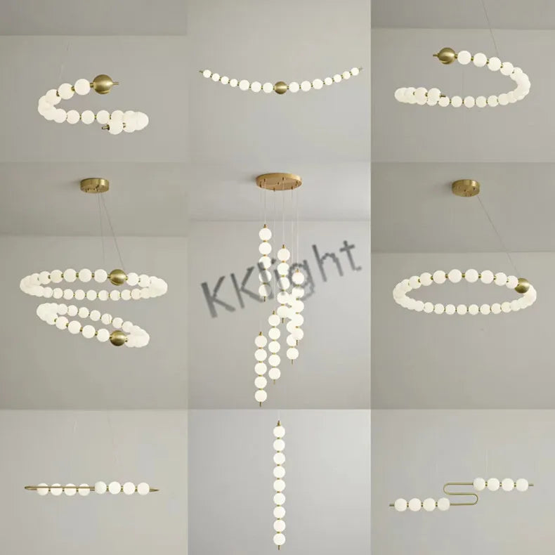 Lustre Art Déco — Cuivre