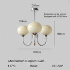 Lustre Chambre Adulte — LED — B doré 3 ampoules