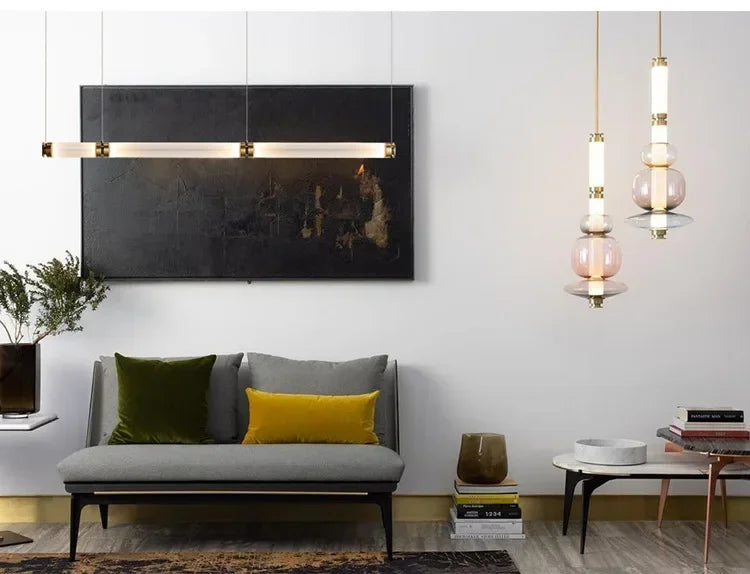 Lustre pour Salon Moderne — Verre