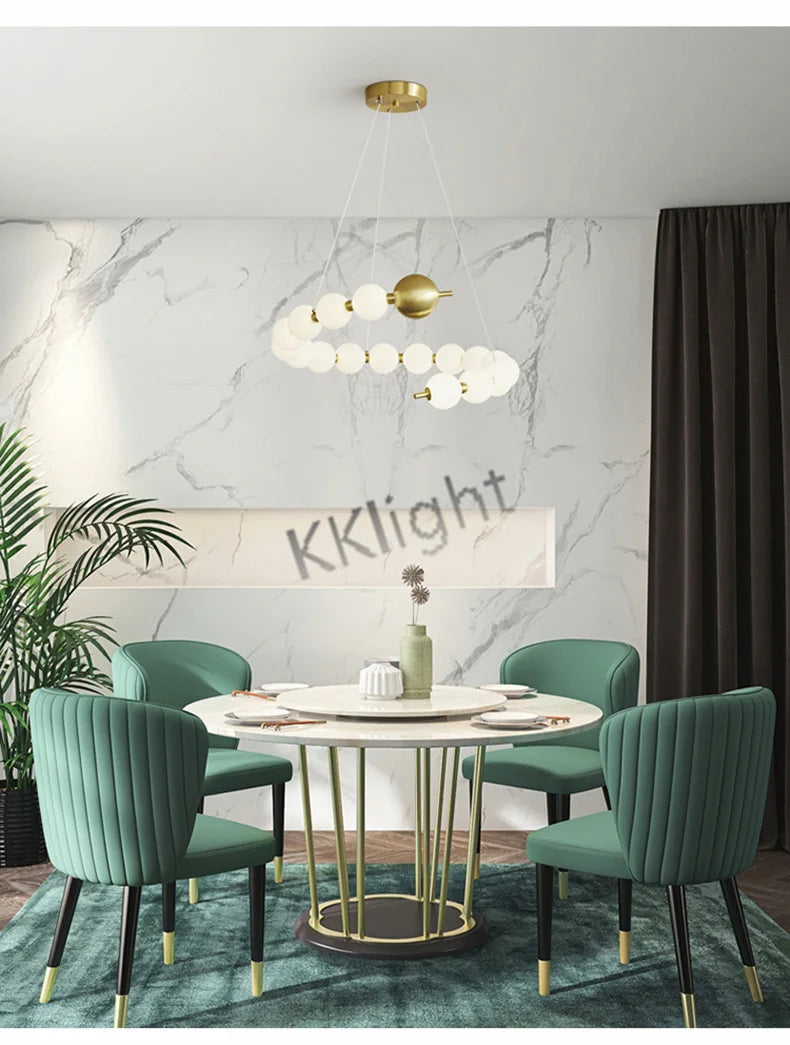 Lustre Art Déco — Cuivre