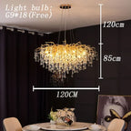 Lustre Araignée Design — Cristal — Longueur 150cm