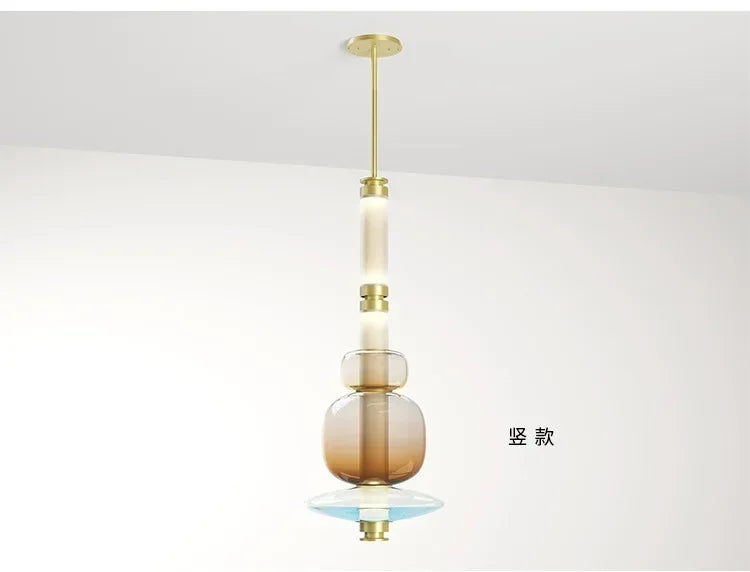 Lustre pour Salon Moderne — Verre