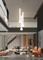 Lustre Salon Design Doré