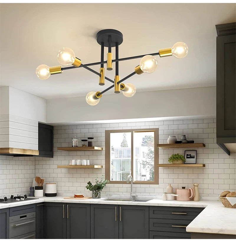 Lustre Salon Industriel