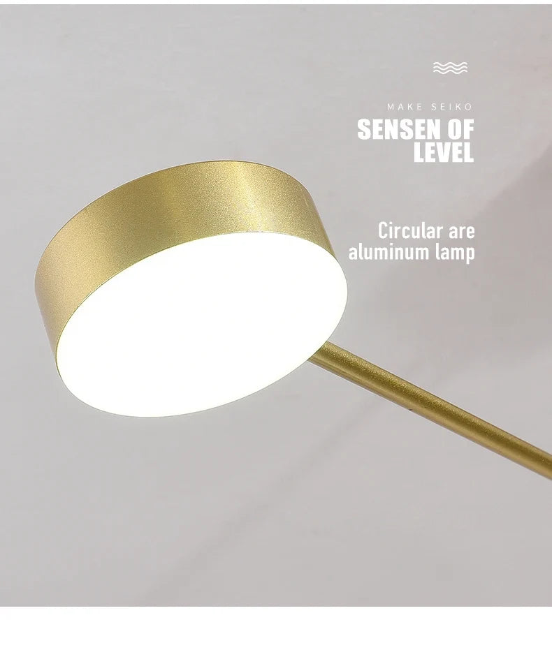Lustre Chambre Ado — Noir — Noir S 4 ampoules 102cm