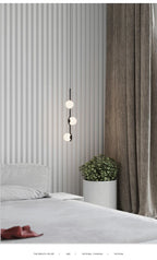 Lustre Noir Moderne — Verre