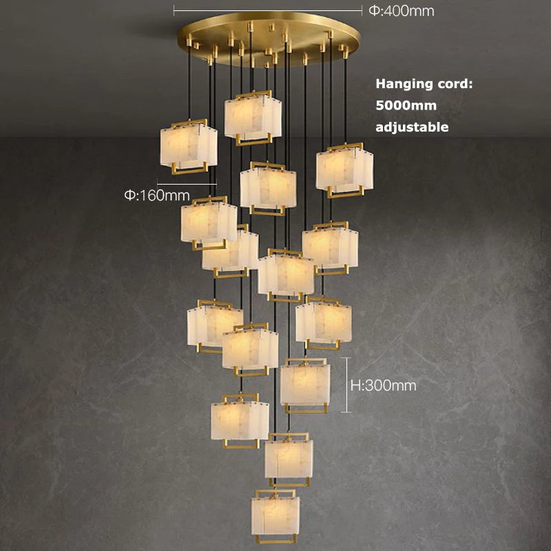 Lustre Tendance Salon — Marbre