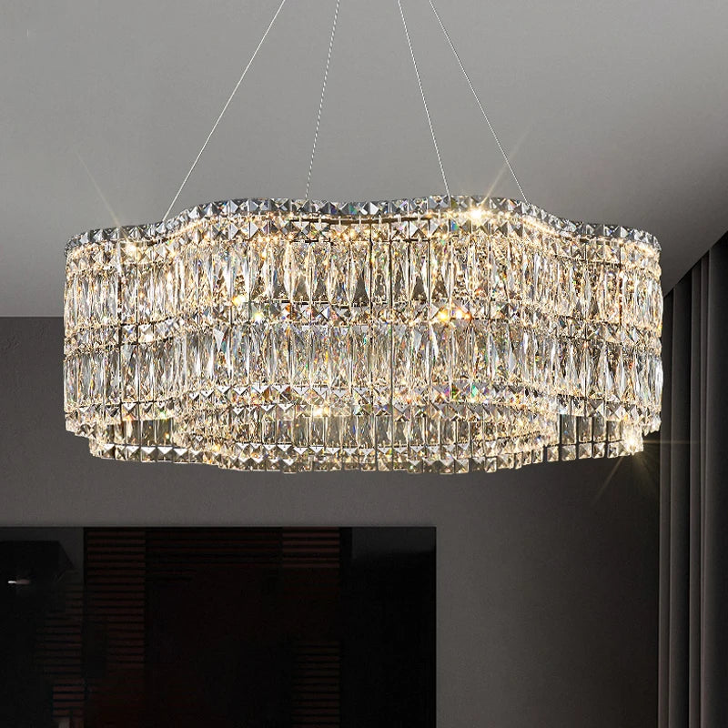 Lustre Salon Noir — Cristal