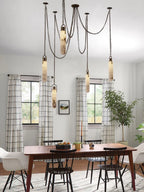 Lustre Aluminium Design — Métal — 7 ampoules