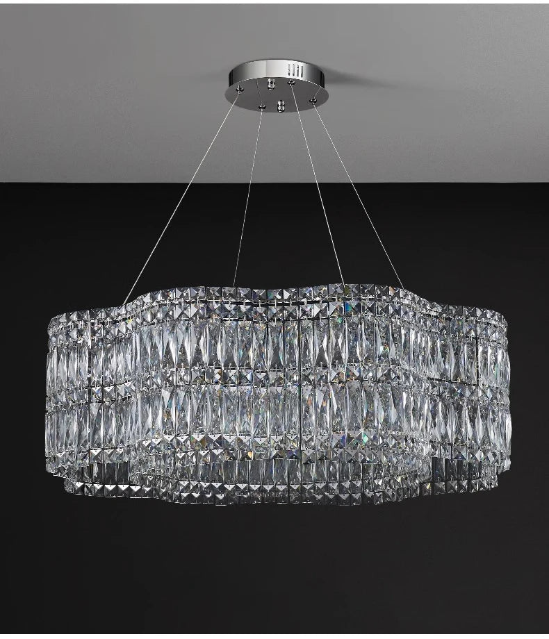 Lustre Salon Noir — Cristal
