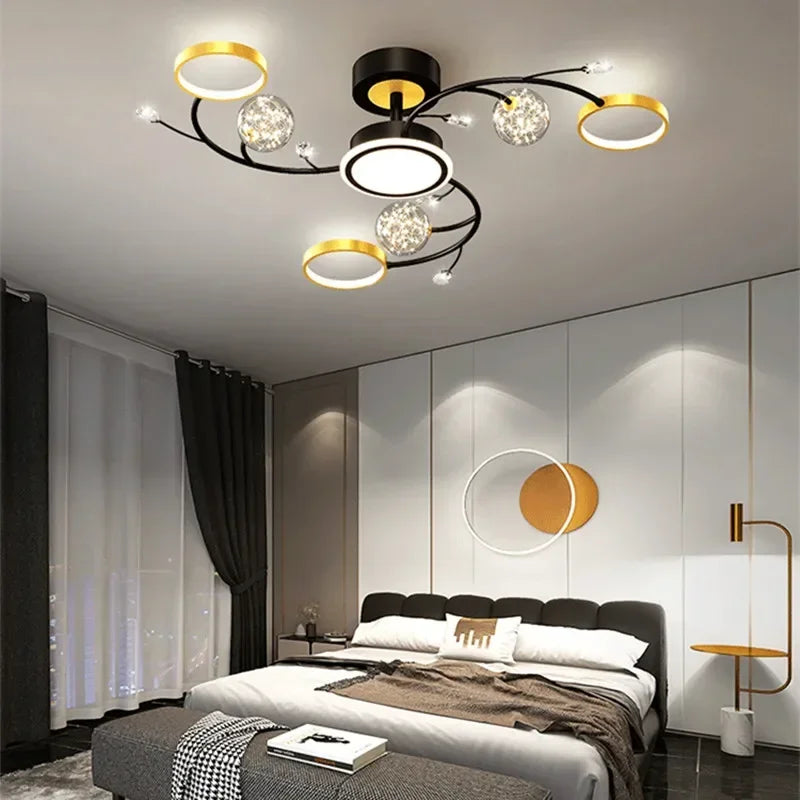 Lustre Salon Noir — Moderne