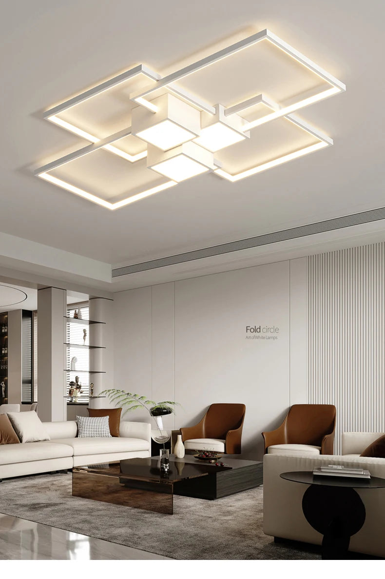 Lustre Salon Bois — Moderne