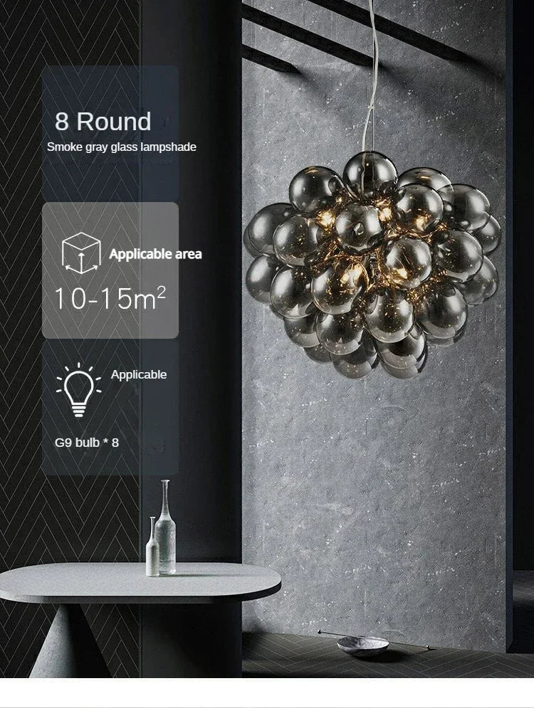 Lustre Design Salle à Manger — Nordique — 3 ampoules