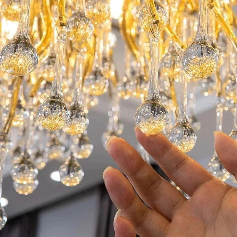 Lustre Araignée Design — Cristal — Plafonnier Longueur 150cm