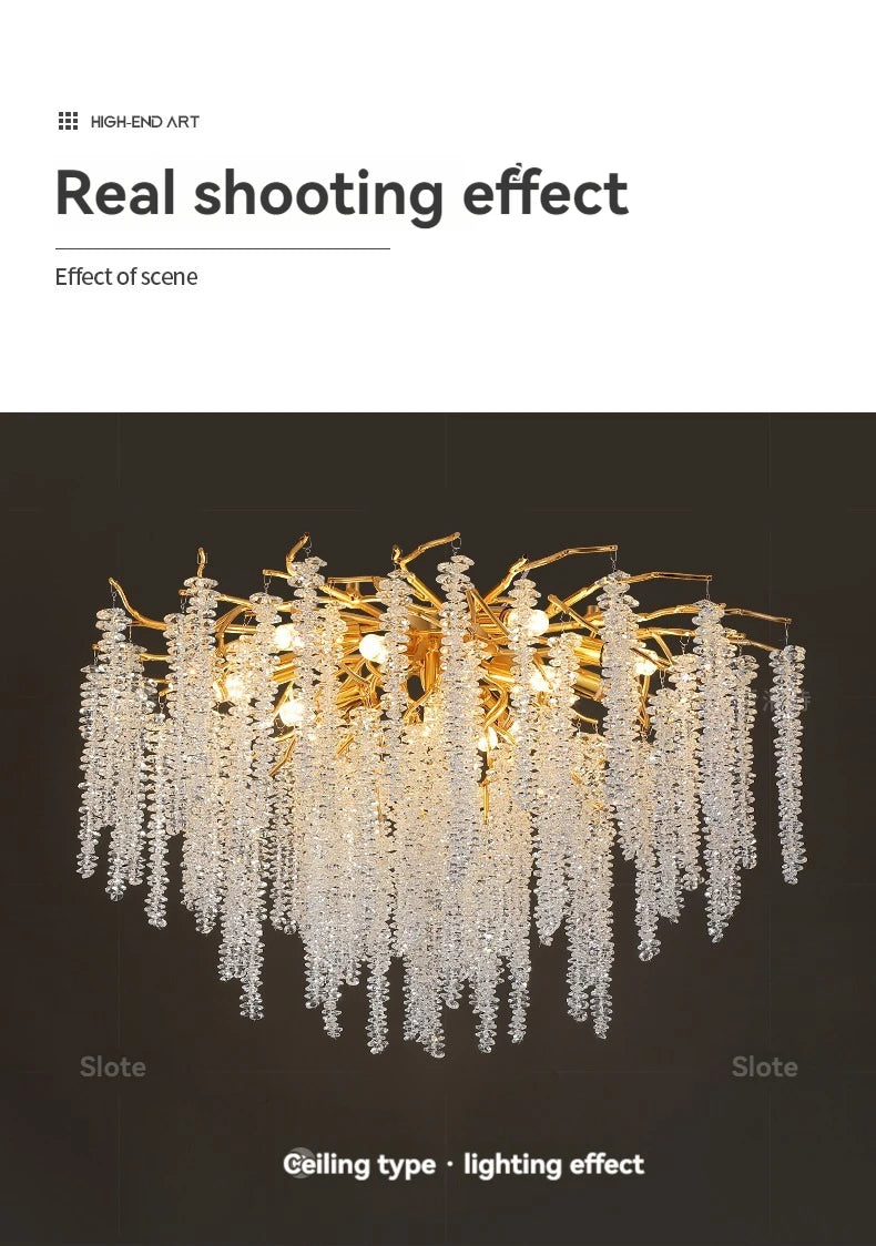 Lustre Salon Salle à Manger — Cristal