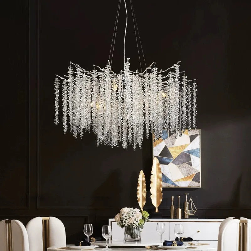 Lustre Cristal Ancien — Métal