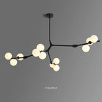 Lustre Boule Design — Noir 24 ampoules