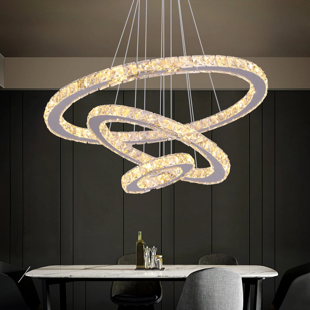 Lustre À Pampilles — Plafonnier LED Cristal