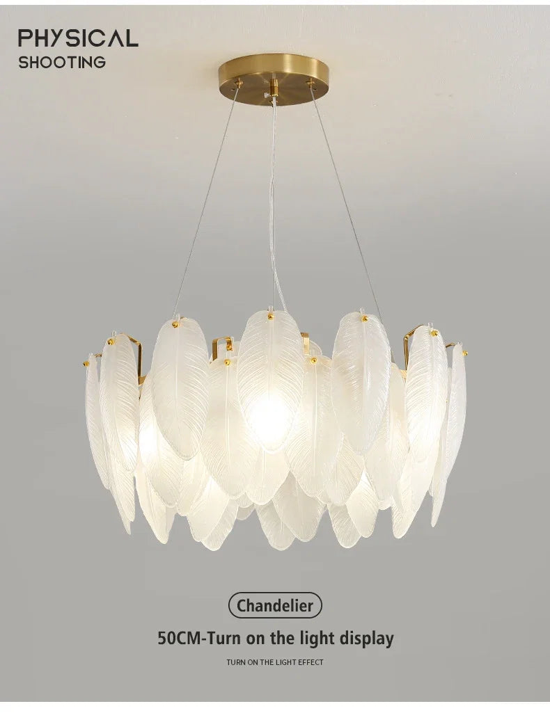 Lustre Chambre Bébé — Verre — Plafonnier D50cm