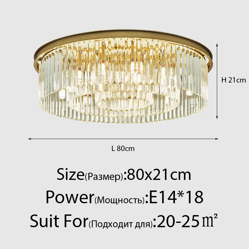 Lustre Vintage Industriel — Cristal