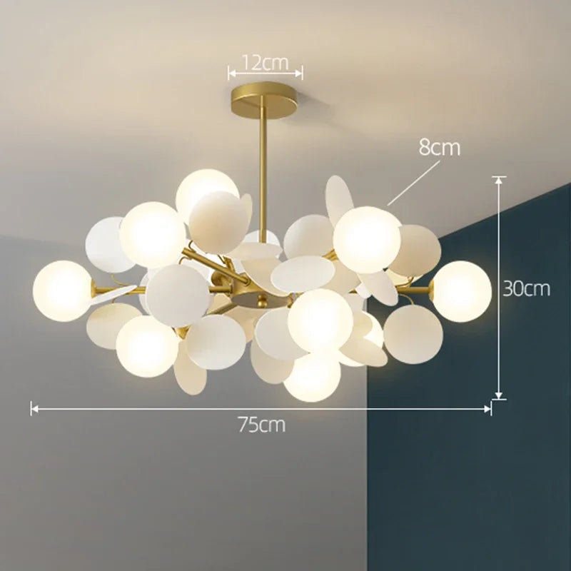Lustre Araignée Design — Moderne — 10 ampoules blanc