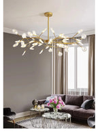 Lustre Araignée Design — Doré B 54 ampoules