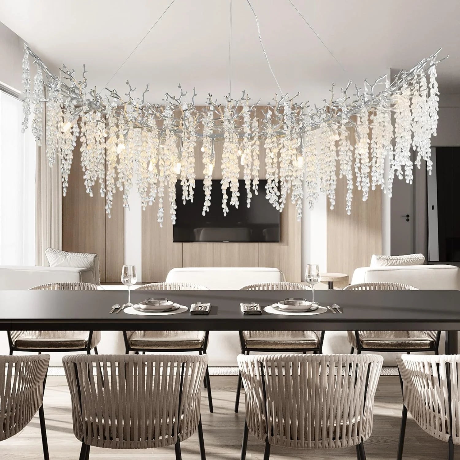 Lustre Cristal Salon — Chambre