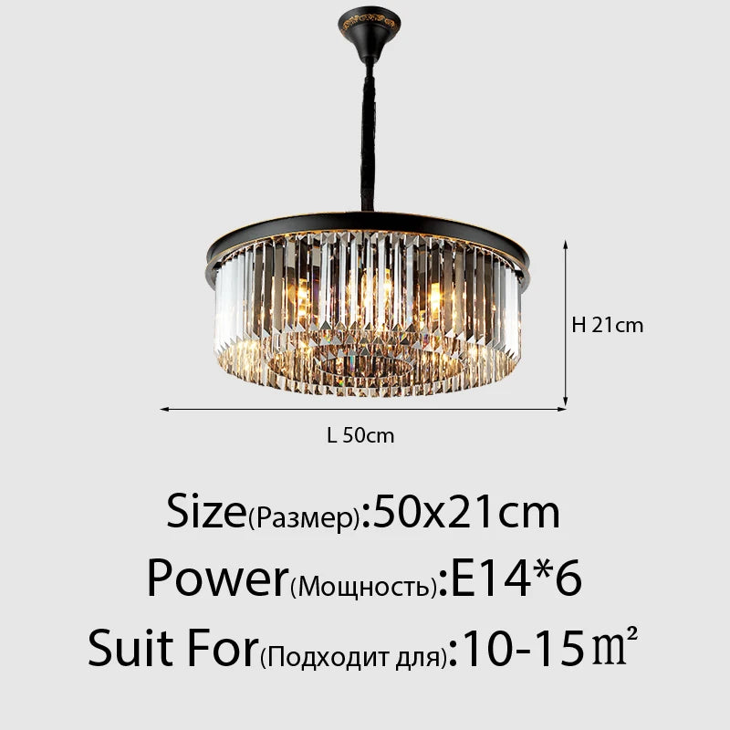Lustre Vintage Industriel — Cristal