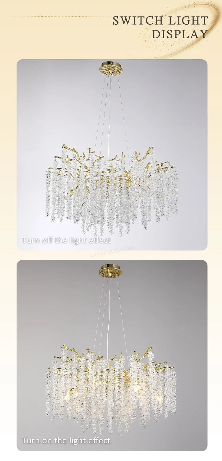 Lustre Cristal Ancien — Métal