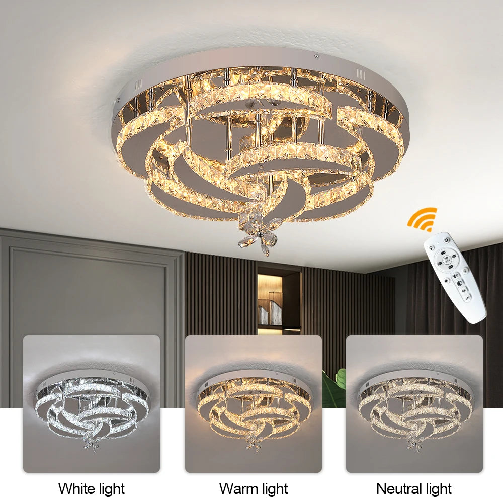 Lustre LED Cristal — Verre