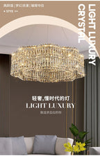 Lustre Salon Noir — Cristal