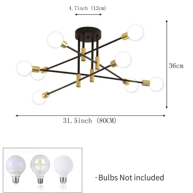 Lustre Salon Industriel