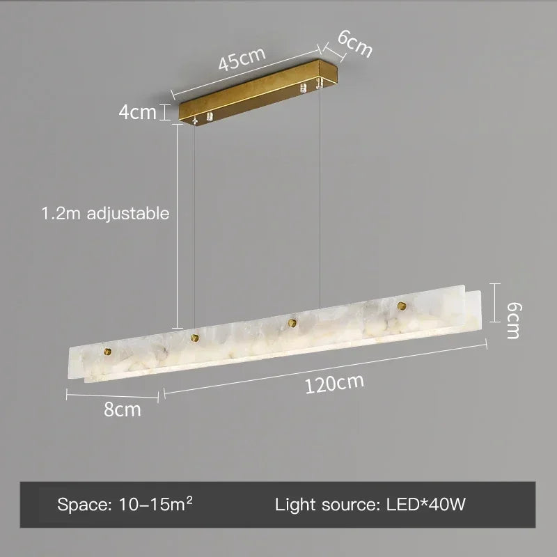 Lustre Contemporain — Marbre