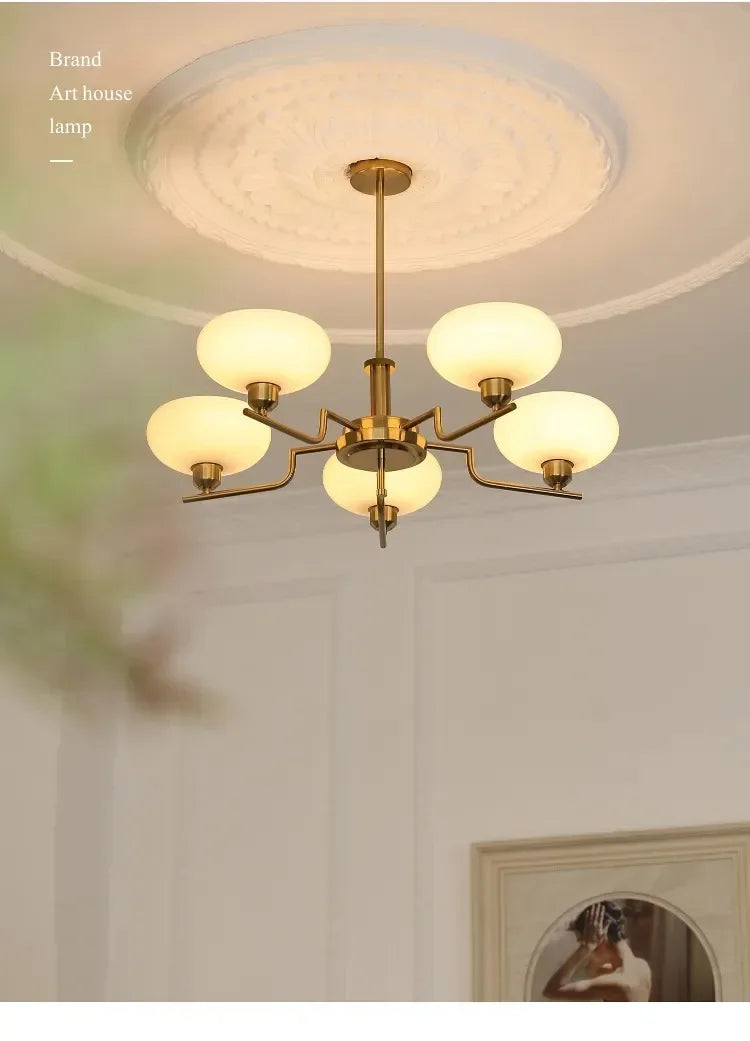 Lustre Vintage Industriel — Verre