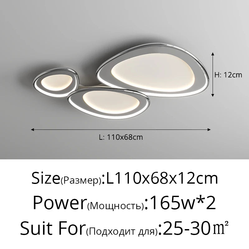 Lustre Salle à Manger Déporté — Blanc