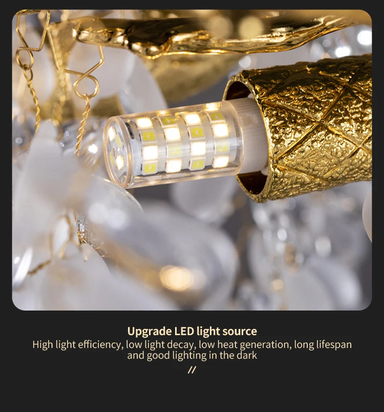 Lustre Cristal Salon — Chambre