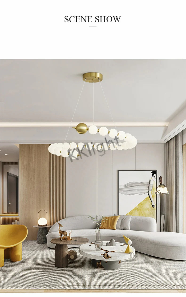Lustre Art Déco — Cuivre