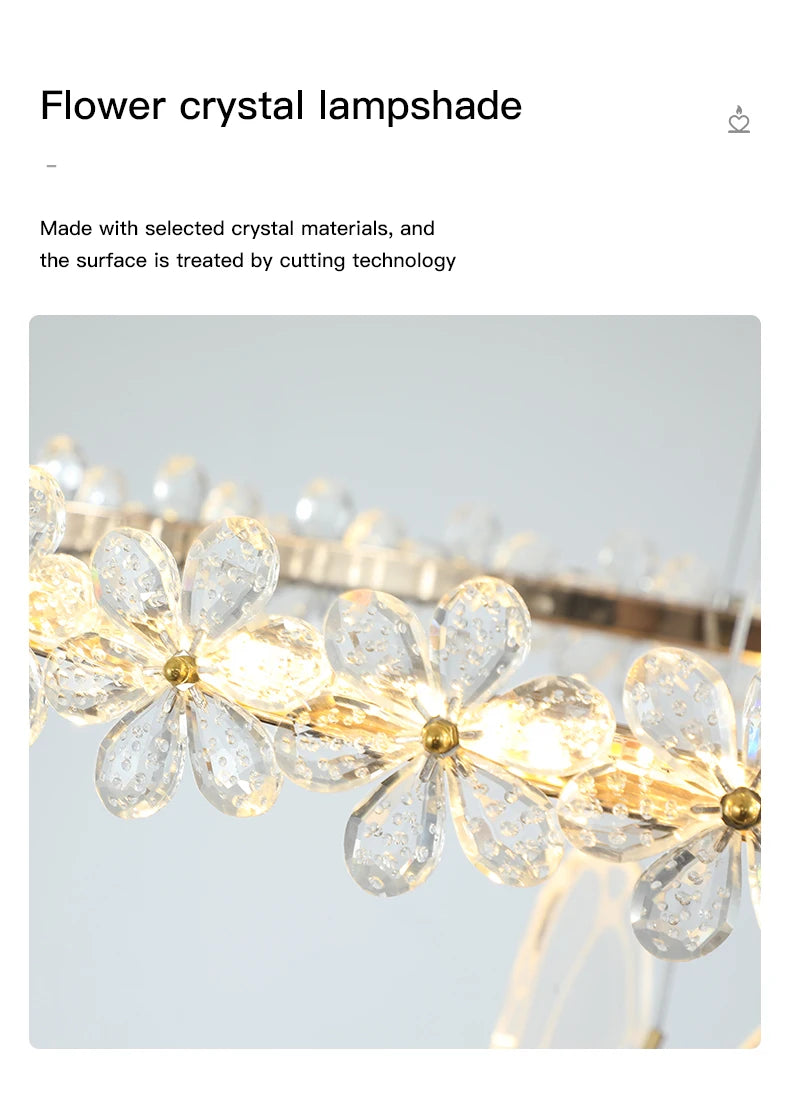 Lustre LED Cristal — Salle à Manger