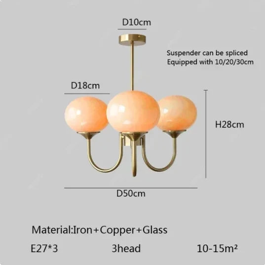 Lustre Chambre Adulte — LED — B argent 5 ampoules