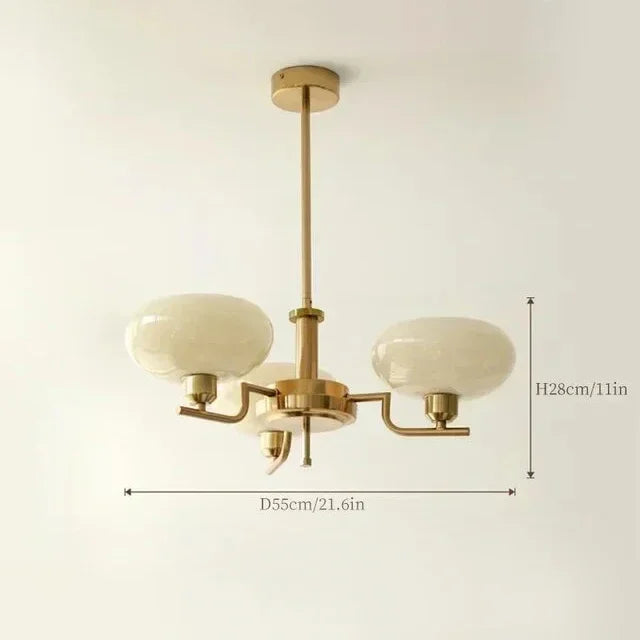 Lustre Vintage Industriel — Verre