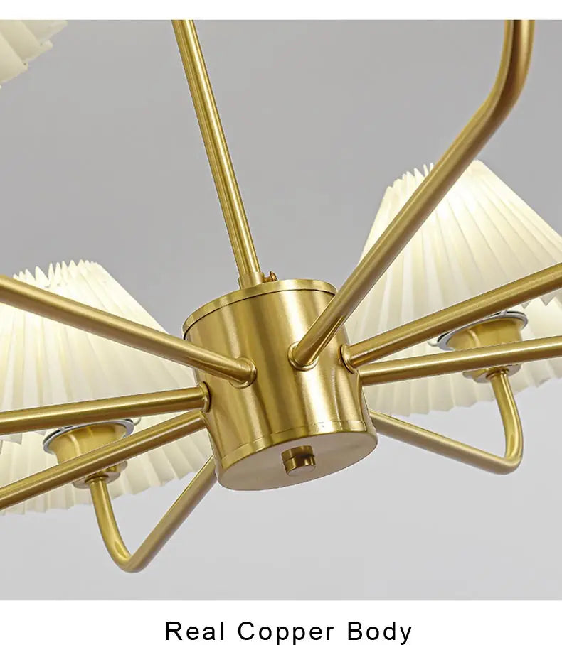 Lustre Bohème — Cuivre — A 10 ampoules