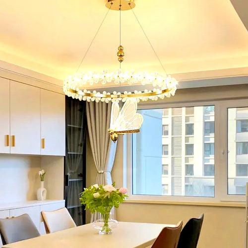 Lustre Modern Crystal Chandeliers Lamp Living Dining Room Home Decor Lights Bedroom Din - Lustre France