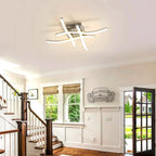Lustre 24W Ceiling Light, Modern Curved Design Chandelier, 4000K, 2400LM, Neutral White - vue 3