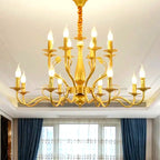 Lustre American Country Chandelier Ceiling Living Room Kitchen Bedroom Retro Pendant Li - Lustre France